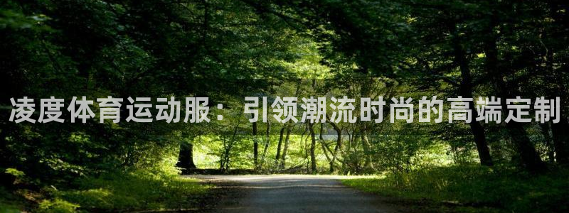 球速体育：凌度体育运动服：引领潮流时尚的高端定制